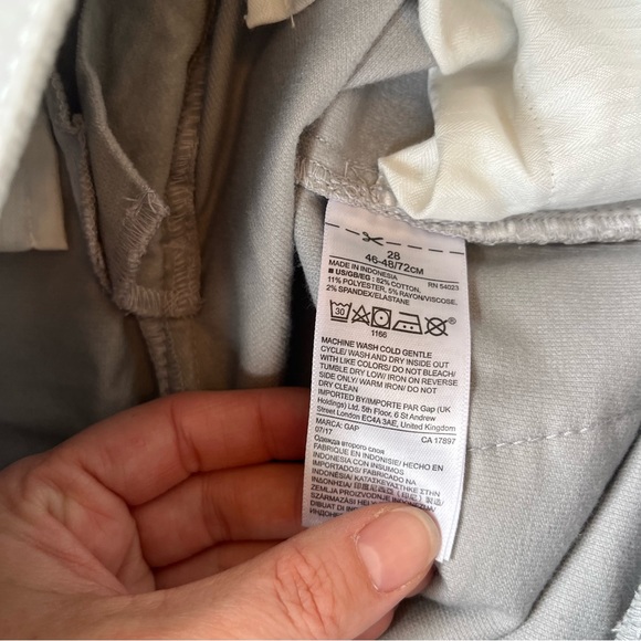 Gap grey velvet skinny high rise jeans - Picture 6 of 11